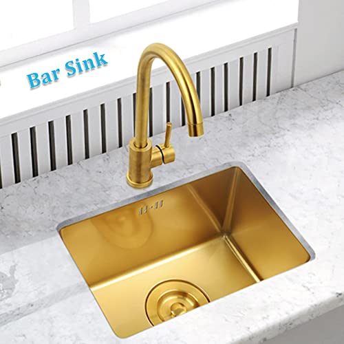 Évier multifonctionnel sous plan 15 x 10 pouces avec crépine dorée incluse - 4