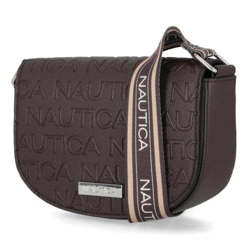 Image of Nautica Delray Flap Crossbody Purse Womens Shoulder Bag, Magnetic Snap Closure Pocket, Small Travel Handbag, Adjustable Strap