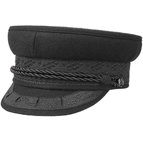 Hammaburg Traditional German Fisherman Cap in Black | Made in The EU | - Black - X-Large Cover