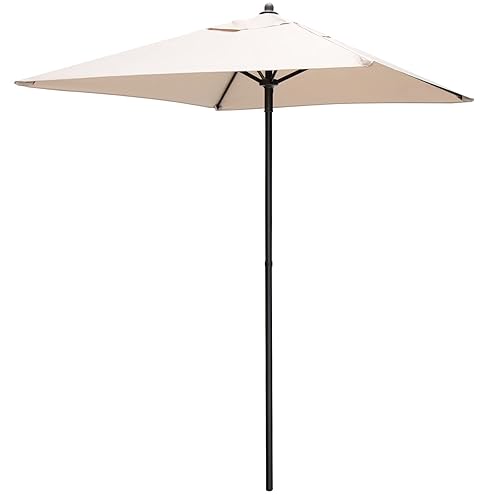 Giantex 5 ft Patio Square Umbrella, Outdoor Table Umbrella w/