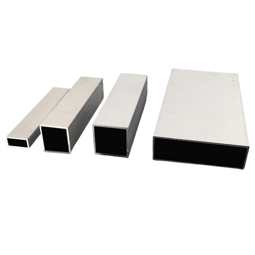 1–3 mm Vierkantrohr aus 6061-Aluminiumlegierung, Länge 500 mm, flaches Hohlstab-Metall-Al-Profil for Möbelteile, 1 Stück(10X30X2MM)