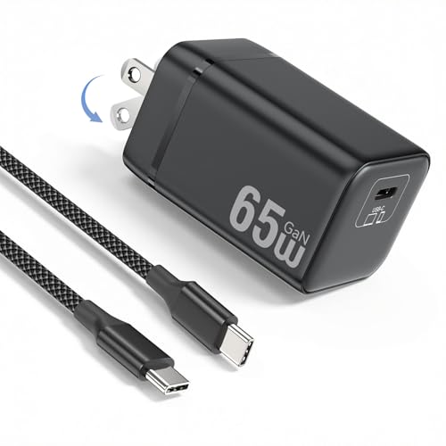 Amazon | 【2026年新登場】PD 65W 急速充電器 type-c【GaN II採用】2M