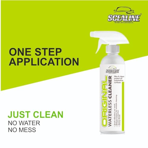 Image of Clean & Shine Waterless Car and Bike Wash Spray 500ml | All-in-One Exterior Cleaner for Paint, Glass, Plastic, Chrome & Wheels | Multipurpose Polish, Streak-Free Shine With Microfiber Cloth