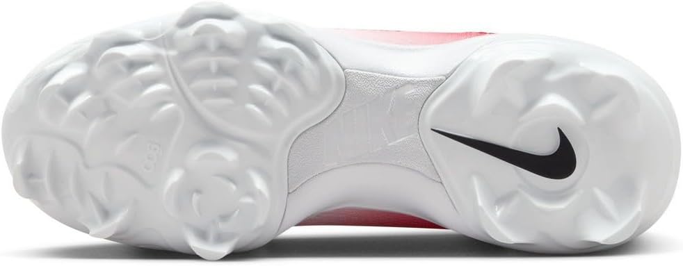 Nike Hyperdiamond 4 Pro Molded Women's Softball Cleats, 9.5 White/Red