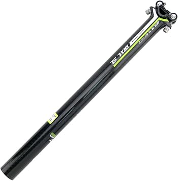 Carbon Fiber + Aluminum Alloy Road Bike, Mountain Bike Seatpost, 27.2/30.8/31.6mm, 3K Glossy Red, Yellow, Blue, Green