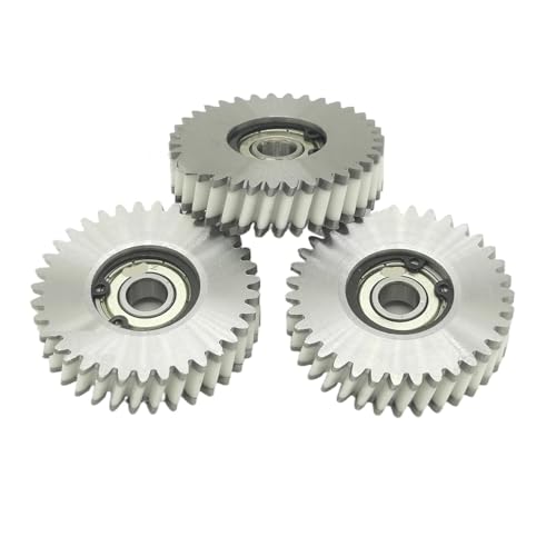 YNKJFOD - Engrenage Planétaire Oblique 47,5 X 12 Mm, Engrenage Hélicoïdal 35 Dents Avec Roulements 8 Mm, Engrenage En Nylon Et Acier For Moteur De Moyeu De Vélo Électrique