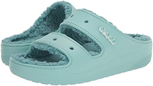Crocs Unisex Classic Cozzzy Sandals, Fuzzy Slippers and Slides, Pure Water, Numeric_6 US Men | Image 6