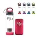 Insane Sale - Pijio Tea Infuser (Loose), Fruit Infusion, Cold Brew Coffee Maker, Infused Borosilicate Glass Water Bottle Mug. Best Travel & Sports, BPA Free (500ml 17oz) (pink)