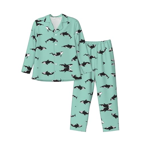 Pyjama homme Pacific Ocean Whale pour salon du matin