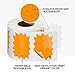 Meitaat Price Tags Stickers Orange 4 x 3 Inches Self-Adhesive Large Sale Sticker Starburst Signs Removable Waterproof Labels for Retail Store Market Business 500 PCS