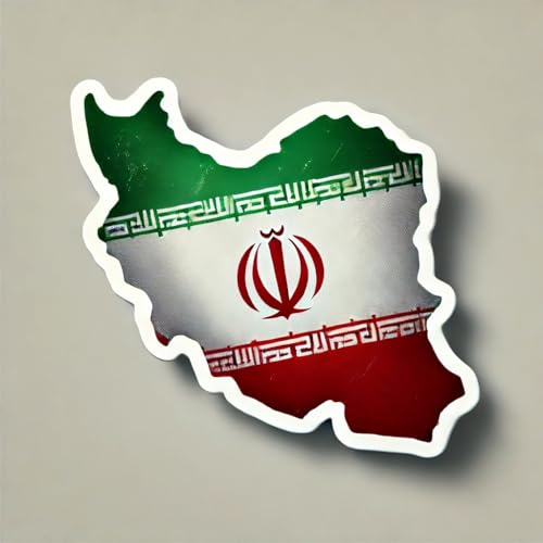 2 x sticker carte du pays ou du territoire 10cm vinyle adhésif pays : IRAN