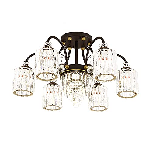 Lustre en cristal moderne pour remplacer un éclairage de salon terne