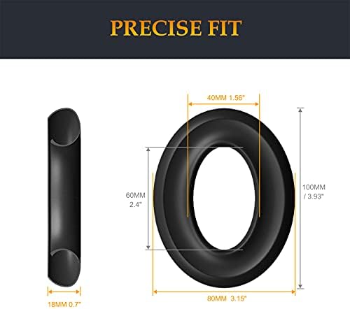 SOULWIT Silicone Ear Pads Cover Protector for Bose QuietComfort 15 QC15 QC25 QC2 QC35 QC45/ Ae2 Ae2i Ae2w/Soundlink Soundtrue AE Headphones Cushions, Sweatproof, Easily Washable (Black)