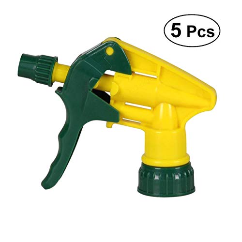 DULALA Trigger Sprayer 5 Pcs Heavy Duty Industrial Chemical Resistant Trigger Sprayer Low-Fatigue for Gardening Car Detailing Window Cleaning and Janitorial Supply