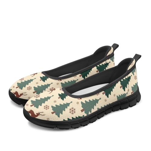 Image of Walking Shoes Women Breathe Mesh Slip On Sneakers Women Comfortable Lightweight