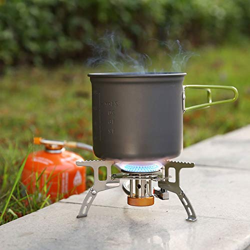 Wadeo Camping Gas Stove, 3700W Portable Backpacking Stove With Piezo Ignition thumb #6