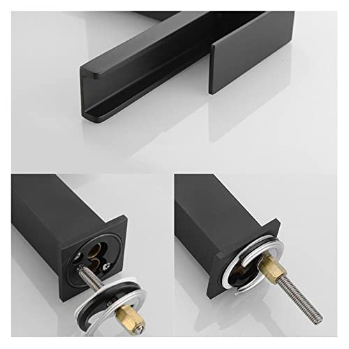 Robinet de salle de bain noir mat cascade pour vasque moderne - 8