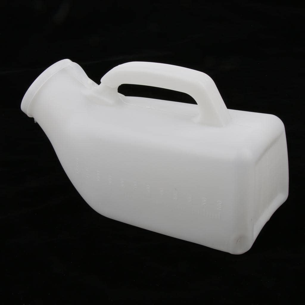 Pack of 3 Males Urine Containers Toilet Bucket Chamber Pee Potty with Lid/Mobility & Daily Living Aids/Bedpans & Urinals - 1000ml