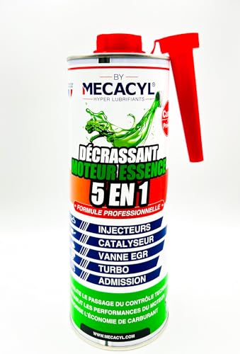 Décrassant moteur essence BY MECACYL 1L pour nettoyage injecteur et réduction fumée