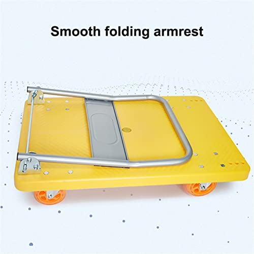 Carro plataforma industrial plegable con ruedas giratorias silenciosas miniatura 3