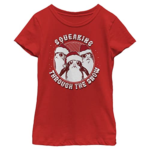 T-shirt Star Wars Fille XL Rouge Parfait pour l'Hiver et le Style Quotidien