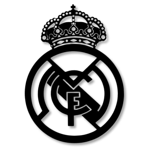 BUYLUX Cuadro Escudo R.Madrid Pared Madera - Decoracion Habitacion, Hogar Moderno - Regalos Originales para Hombre, Niño - Cuadros Decoracion Salon Modernos - Poster Futbol (R.Madrid)