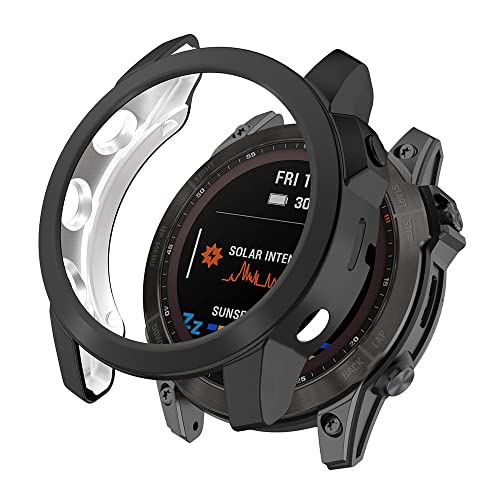 Coque TPU Garmin Fenix 7X finition silicone gris