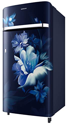 Image of Samsung 198L 5 Star Direct Cool Single Door, Digital Inverter Refrigerator Appliance (RR21B2G2WUZ /HL, Midnight Blossom Blue, 2022 Model)