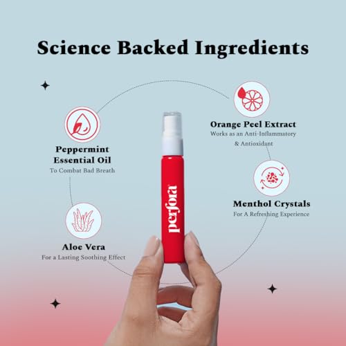 Image of Perfora Super Fresh Sweet Candied Orange Mouth Spray | Instant Fresh Breath, Alcohol-Free, Teeth Remineralization, SLS-Free | 10 ml x 2
