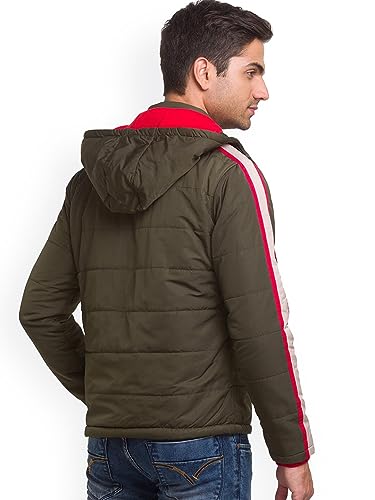Image of Being Human Olive Regular Fit Men's Jacket Clothing