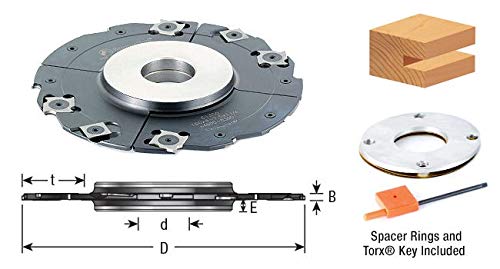 Amana Tool - 160mm Adjustable Grooving Head (61350), Industrial Grade