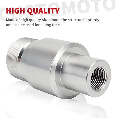 Customoto Aluminum 41Mm Fork Tube 1" Extension Fit For Harley Softail Touring Road Glide Road King Electra Glide Dyna Wide Glide #TOP1