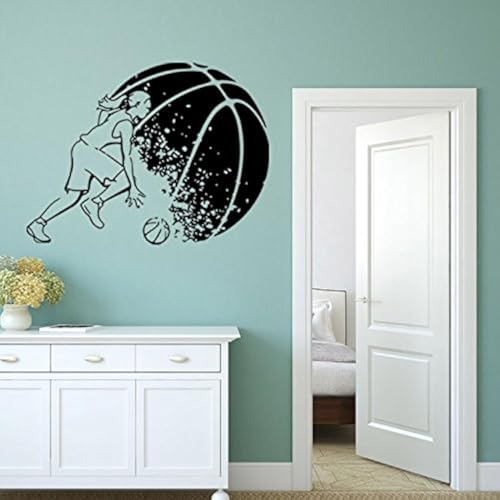 Vinilo Decorativo BooDecal Baloncesto 29.5x22.4 pulgadas miniatura 1