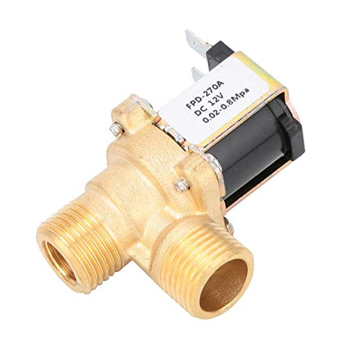Valve G1/2 Normally Close Brass Solenoid Electromagnetic Valve Water Inlet Switch DC12V/DC24V/AC220V Solenoid Valve(AC220V)