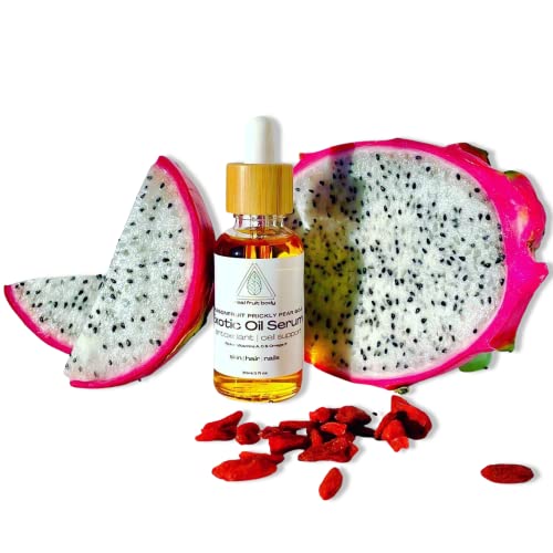 Real Fruit Body Dragonfruit Prickly Pear Goji Exotic Oil Serum (100% Pure & Natural) Vegan, Cruelty Free, Organic #TOP1