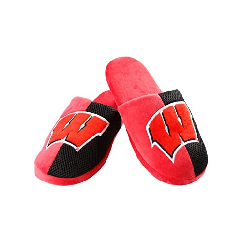 Image of FOCO Oklahoma Sooners NCAA Mens Team Logo Staycation Slippers