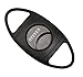 Personalized Visol Getty Matte Black Double Guillotine Cigar Cutter with Free Laser Engraving ([C] Text)