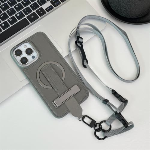 Housse iPhone 14 Pro Max en cuir avec bandoulière pour un quotidien libre