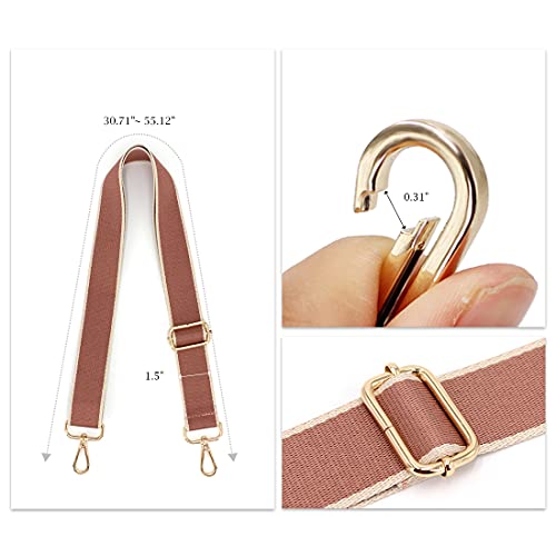 Image of TANOSII Wide Purse Strap Adjustable Replacement Shoulder Crossbody Strap Handbag Strap