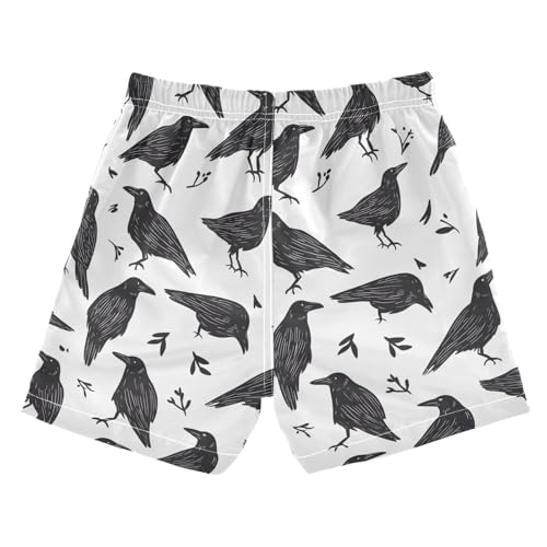 senya Black Crow Boys Swim Trunks Toddler Shorts Swimwear Boardshorts2