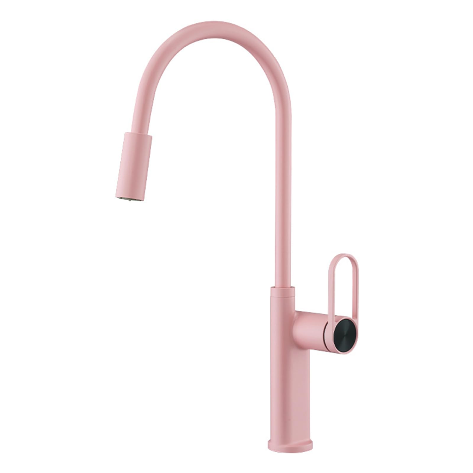 Grifo Cocina, Grifo Cocina Fregadero, Con Ducha De 2 Modos Mezclador Extraíble, Giratorio 360 Grados, Fria Y Caliente Grifo Monomando Lavabo, Fácil Instalación (Pink) | Mezclador monomando fregadero con dispensador extraíble, y giratorio a 360°, ajustable