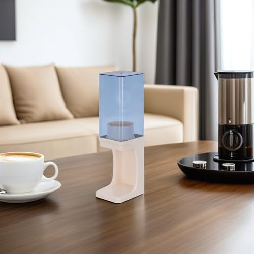 Distributeur de gobelets en ABS robuste avec réservoir PET transparent beige