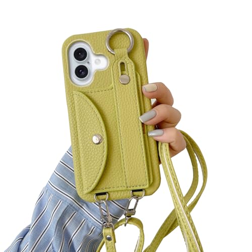 for iPhone 16 �P�[�X ���|�� iPhone 16 �w�� �P�[�X iPhone 16 �J�o�[ �V�����_�[�^�C�v �΂ߊ|�� ���莩�R �V�����_�[�X�g���b�v �w�ʃJ�[�h���[�|�P�b�g �J���r�i�����O �n���h�g�x���g�t�� �yLitBrian�z81(���[