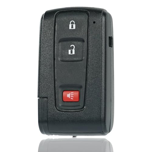 SUPALAND Key Fob Shell Cover Case Replacement Fits for 2004 2005 006 2007 2008 2009 Toyota Prius Keyless Remote Control 3 Button Pad Cover (Empty Key Shell)