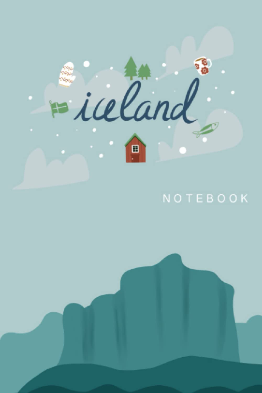 Iceland Notebook Journal: Lined Composition Journal, Iceland Gifts for Men & Women, (6''x9''), 100 pages