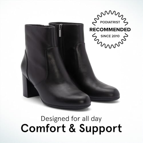ABEO Tempo Ankle Booties for Women | Fall Boots for Women | Water Resistant Leather | Built-In Orthotic Insole2