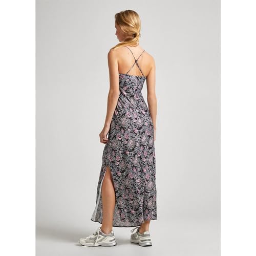 Pepe Jeans Para Mujer. PL953536 Vestido Poppy Negro (M), Casual, Viscosa, Sin Mangas / Tirantes - 2