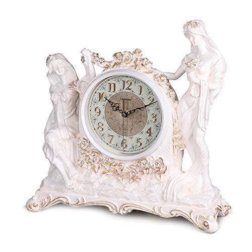 Europeo Retro Sentado Reloj De La Decoración De La Casa Reloj De...