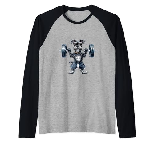 Pumpen Gewicht Heben Miniature Schnauzer Raglan