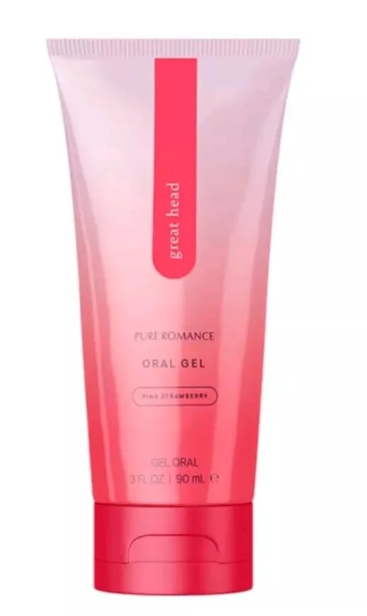 Great Head Oral Gel Pink Strawberry- Relax Throat, Curb Gag Reflex 3 FL OZ